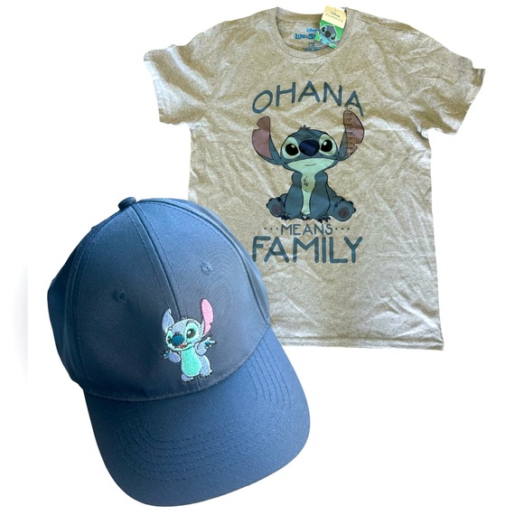 Disney Tops - Disneys Stitch Hat & Tee Bundle